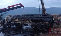 Osmaniye'de devrilen tankere cipin çarptığı kazada 4 kişi yaralandı