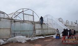 Antalya'da hortum ve dolu seralara zarar verdi