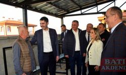 Bakan Kurum, Manavgat'taki yeni konut inşaatlarını inceledi