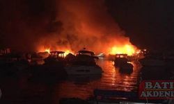 Kadıköy Caddebostan limanında 6 tekne yandı
