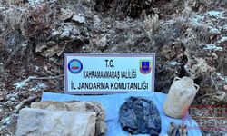 Kahramanmaraş'ta terör operasyonunda yaşam malzemeleri ele geçirildi