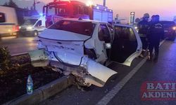 Trafik kazasında 2 kişi yaralandı