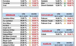 23 Ocak 2023 Pazartesi Kumluca Hal Fiyatları