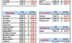 28 Ocak 2023 Kumluca Hal Fiyatları Piyasa Bugün