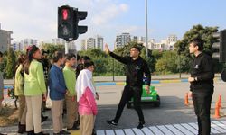 Erdemli'de çocuklar için trafik eğitim parkuru oluşturuldu