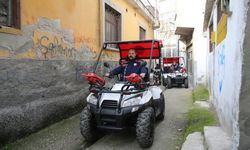 Hatay'ın ATV'li itfaiyesi, dar sokaklardaki tarihi yapıları alevlerden koruyor