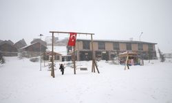 Kahramanmaraş'ta kar yağışı davul zurnayla kutlandı