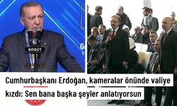 Cumhurbaşkanı Erdoğan, kameralar önünde valiye kızdı