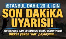 Meteoroloji'den 20 il için son dakika uyarısı! Dikkat çeken 'kar' paylaşımı
