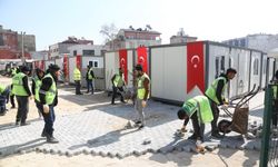 Elbistan'daki "konteyner çarşı"nın kurulumu yüzde 90 tamamlandı