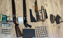 Bağ evinde 3 ruhsatsız tüfek ele geçirildi