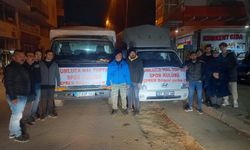 Amatör spor kulübünden deprem bölgesine yardım eli