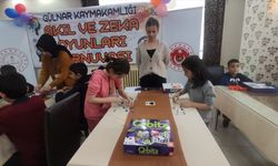 Gülnar'da öğrenciler zeka oyunlarında yarıştı