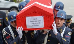 Trafik kazasında şehit düşen astsubay son yolculuğuna uğurlandı