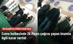 Cuma hutbesinde "Benim iki tane silahım ağzına kadar dolu" diyerek çağrı yapan imam açığa alındı