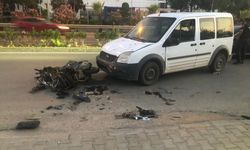 Alanya'da kamyonet ile motosikletin çarpıştığı kazada 2 kişi yaralandı