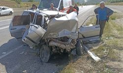 Kahramanmaraş'ta iki otomobilin çarpıştığı kazada 1 kişi öldü, 7 kişi yaralandı
