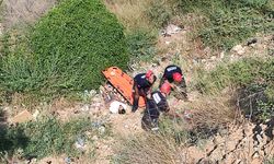 Adana'da yamaçtan düşen kişi yaralandı