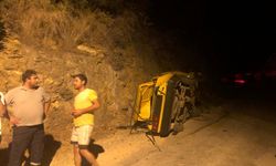 Alanya'da otomobilin devrilmesi sonucu 5 kişi yaralandı