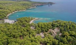 Phaselis Antik Kenti'ndeki ana caddenin tamamı gün yüzüne çıkarılıyor