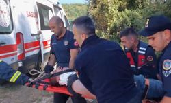 Uçuruma düşen vatandaşı Kocaeli İtfaiyesi kurtardı