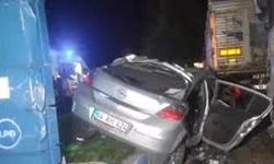 Otomobilin takla atması sonucu sürücünün öldüğü kaza güvenlik kamerasında