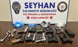 Adana'da ruhsatsız silah ve uyuşturucu operasyonunda 3 şüpheli yakalandı