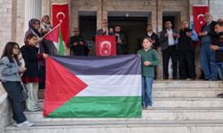 Burdur'da İsrail'in Gazze'ye saldırıları protesto edildi