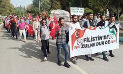 Osmaniye'de üniversite öğrencileri İsrail'in saldırılarını protesto etti