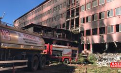 Adana'da yanan eski hastane binasında inceleme başlatıldı