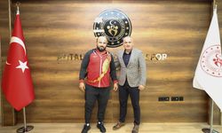 CW Enerji Türkiye Yağlı Güreş Ligi'nin ilk şampiyonu Okulu'dan Yavuz Gürhan'a ziyaret