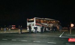 Tüfekle ateş edilen yolcu otobüsünde hasar oluştu