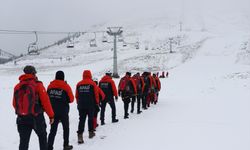Kahramanmaraş kayak merkezinde "arama ve kurtarma" tatbikatı yapıldı