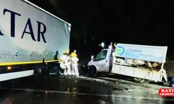 Tır ile kamyonetin çarpışması sonucu 1 kişi öldü, 3 kişi yaralandı