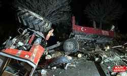 Kamyon ile traktörün çarpışması sonucu 1 kişi öldü, 1 kişi yaralandı