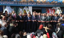 Bakan Özhaseki, Kahramanmaraş'ta seçim ofisi açılışında konuştu: