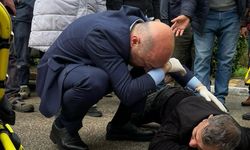 Adana'da yaralanan sürücüye ilk müdahaleyi belediye başkan adayı yaptı