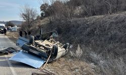 Isparta'da otomobilin devrilmesi sonucu 1 kişi öldü, 2 kişi yaralandı