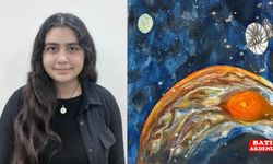 Finikeli öğrenci "Uzay Sanatı Resim Yarışması"nda dünya 1.'si oldu