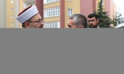Diyanet İşleri Başkanı Erbaş, 6 Şubat depremlerinde vefat eden imamın ailesini ziyaret etti