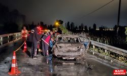 Kaza sonrası alev alarak yanan araçtaki 1 kişi öldü