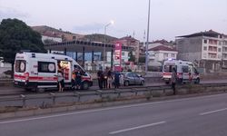 Tıra çarpan otomobildeki 6 kişi yaralandı