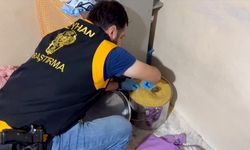 Bulgur dolu tencereden tabanca çıktı