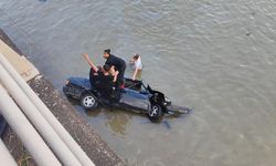 Çaya düşen otomobildeki sürücü öldü, karısı yaralandı