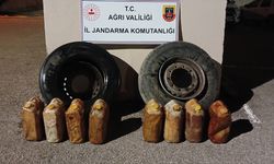 Kamyon lastiklerine gizlenmiş 117 kilogram uyuşturucu ele geçirildi