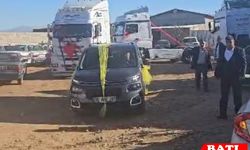 Tır konvoylu gelin alması