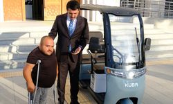 Şartlara uymadığı için motosikleti bağlanan engelli vatandaşa yeni motosiklet hediye edildi