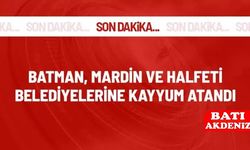 Son Dakika : Mardin, Batman ve Halfeti'ye kayyum atandı