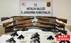 Kaş'ta ruhsatsız silaha operasyon!