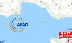 Antalya'da 4,5 büyüklüğünde deprem